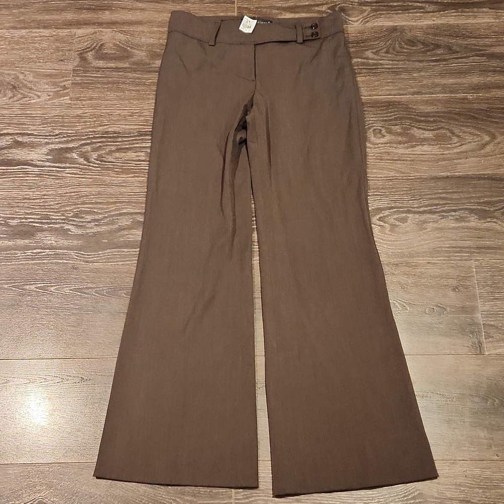 ❤️ NWT! FABRIZIO GIANNI WIDE LEG TROUSERS / PANTS, BROWN, 6 (28) - Picture 3 of 8
